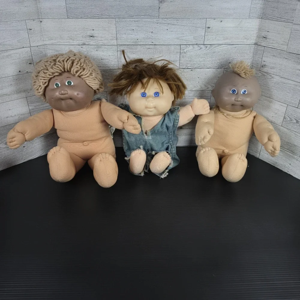 Set Of 3 Vintage Cabbage Patch Kids Doll 1978 1982 VTG Dolls‎ Lot Of 3